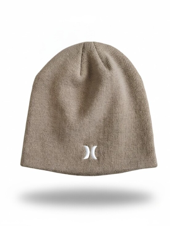 Hurley Other - HURLEY ICON STAPLES BEANIE - TAN